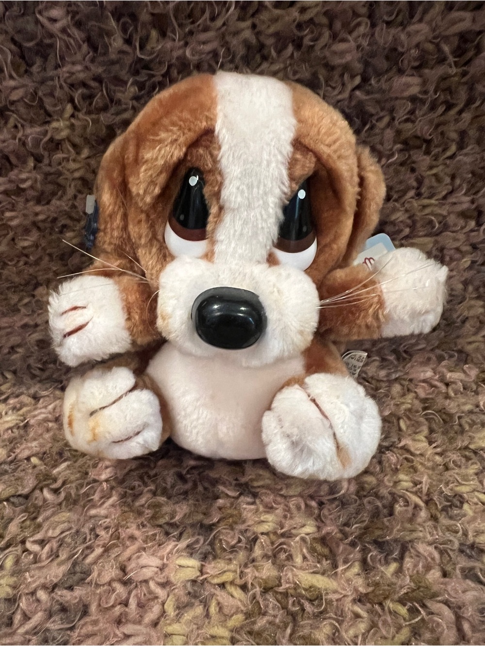 Vintage 1981 Applause Sad Sam Baby Dog 6” Plush